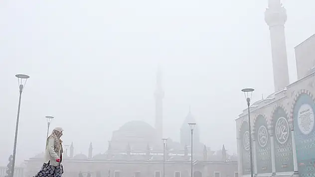 Konya'da yoğun sis