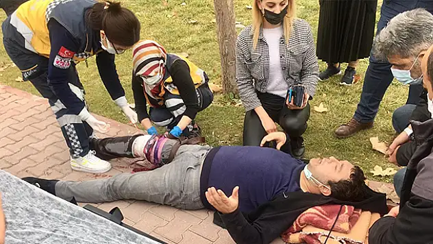 Konya'da yol verme tartışmasında bıçaklanan taksi şoförüne ilk müdahaleyi yolcusu yaptı