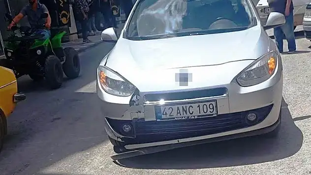 Konya'da yolun karşısına geçmek isteyen çocuğa otomobil çarptı