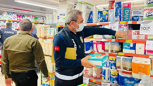Konya'da zabıta ekiplerinden KDV ve gramaj denetimi
