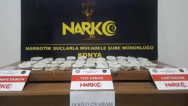 Konya'da zehir tacirlerine darbe: 13 gözaltı