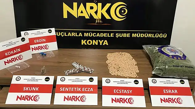 Konya'da zehir tacirlerine operasyon: 10 tutuklama