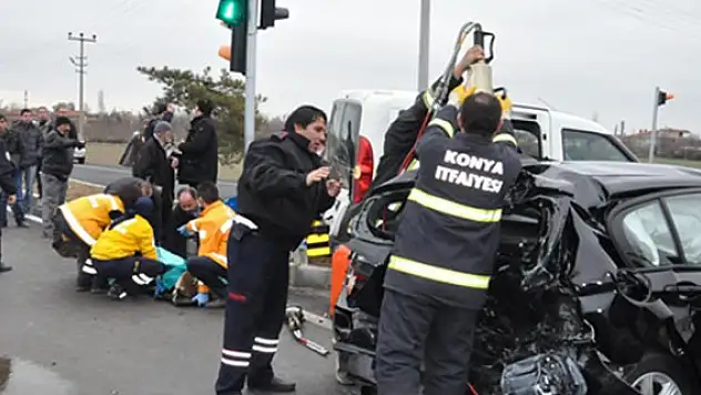 Konya'da zincirleme trafik kazası: 7 yaralı
