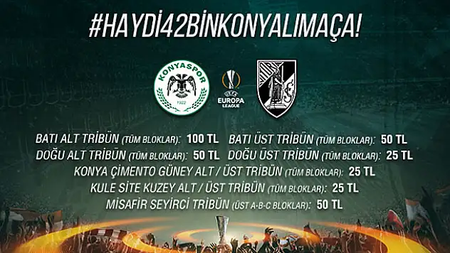 Konya'daki Avrupa maçının biletleri satışa çıktı!