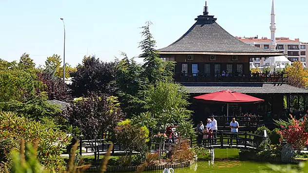 Konya'daki bu park, Japonya'daymış hissi uyandırıyor