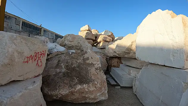Konya'daki ocaklardan çıkarılan traverten taşı, en fazla ABD'ye gönderiliyor
