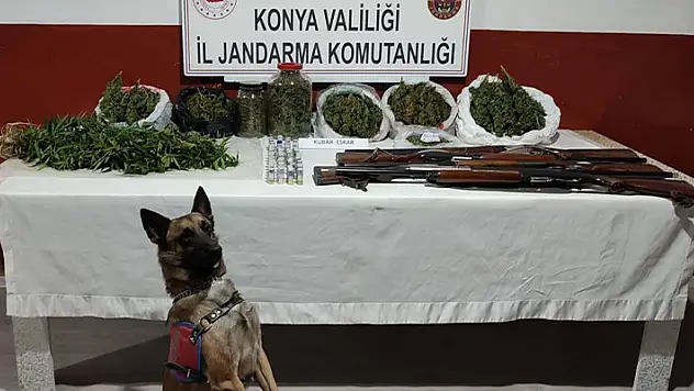 Konya'daki silah ve uyuşturucu operasyonlarında 4 kişi yakalandı
