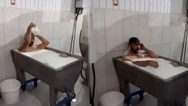 Konya'daki süt banyosu görüntülerine ilişkin iki sanığın yargılaması sürüyor
