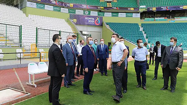 Konya'daki tesislere inceleme