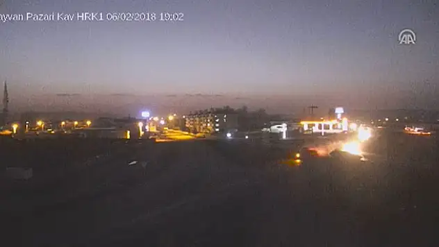 Konya'daki trafik kazası MOBESE'ye yansıdı