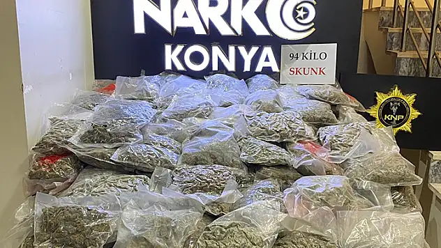 Konya'daki uyuşturucu operasyonunda 3 şüpheli tutuklandı
