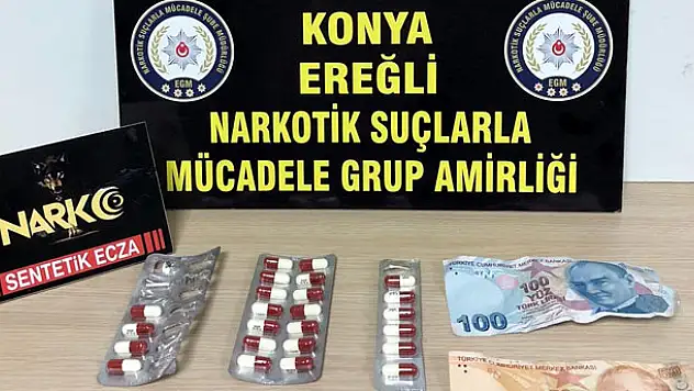 Konya'daki uyuşturucu operasyonunda 3 tutuklama