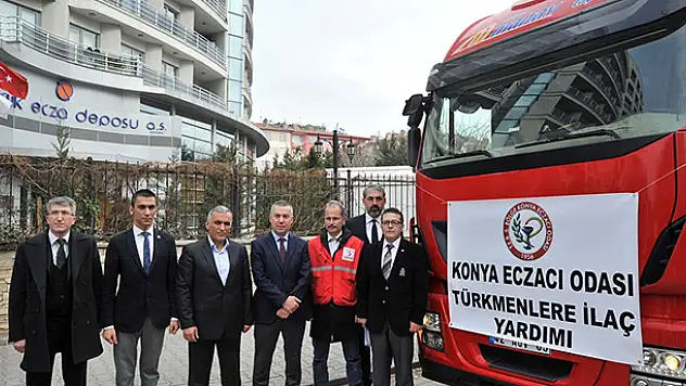 Konya'dan Bayırbucak Türkmenlerine ilaç yardımı