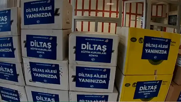 Konya'dan depremzedelere yardım eli! Diltaş adım adım deprem bölgesinde