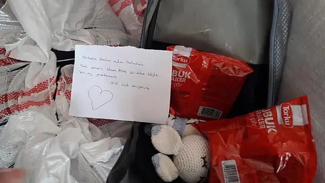 Konya'dan depremzedelere yardım gönderen Selimhan'ın notu duygulandırdı