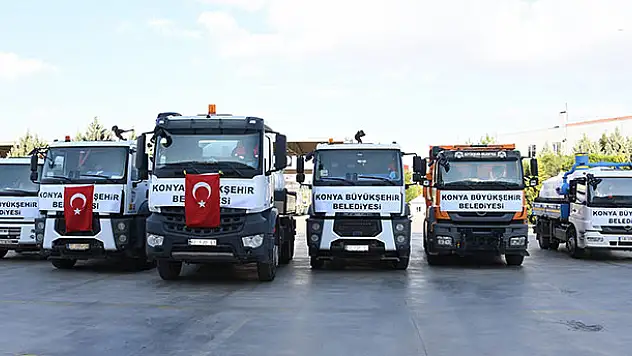 Konya'dan Düzce'ye destek