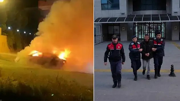 Konya'dan gidip Manavgat'ta lüks otomobili filmleri aratmayacak senaryo ile yakan şahıs yakalandı
