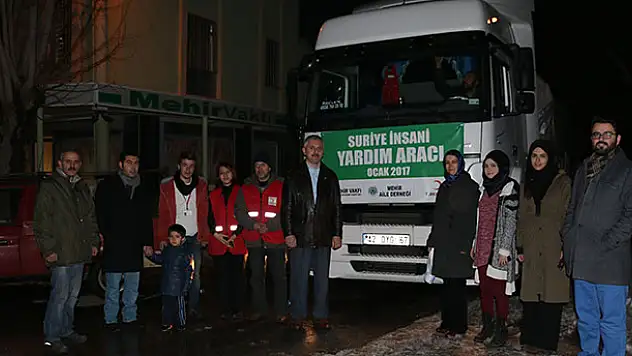 Konya'dan Haleplilere yardım