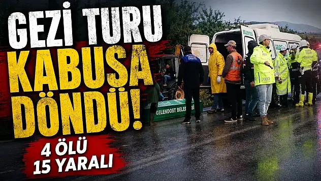 Konya'dan hareket eden tur otobüsünde can pazarı!
