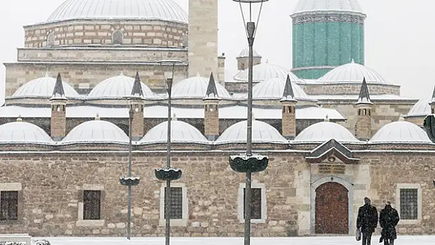 Konya'dan kar manzaraları