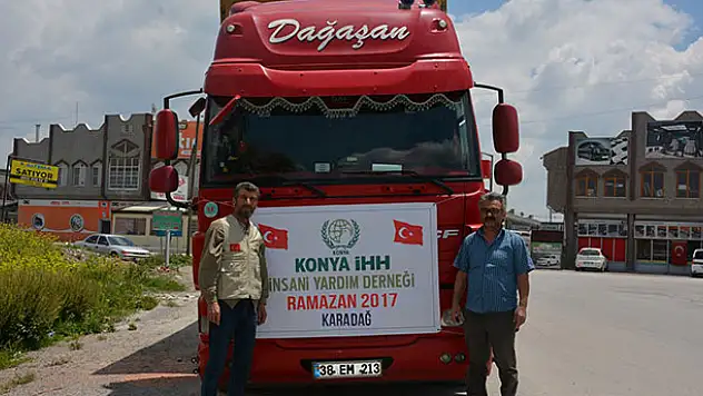 Konya'dan Karadağ'a yardım eli uzandı