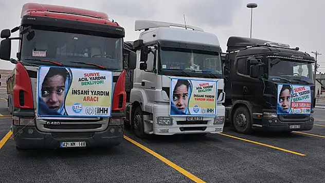 Konya'dan Suriye'ye 78 ton un yardımı