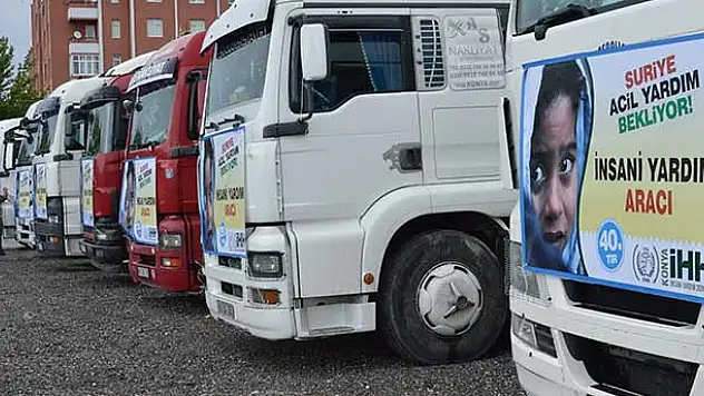 Konya'dan Suriye'ye insani yardım
