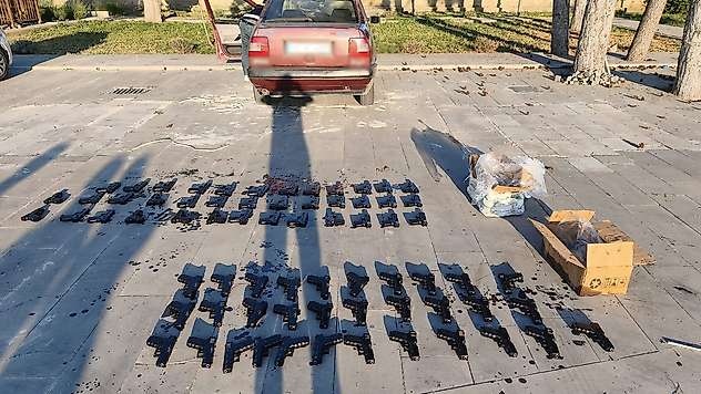 Konya durdurulan araçtan adeta cephanelik çıktı!