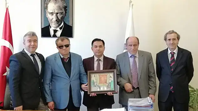 Konya engelli birimlerinden Rektör Uysal'a ziyaret