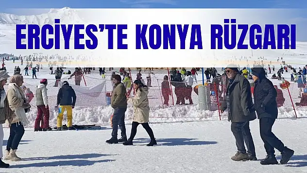 Konya, Erciyes'te kayıyor