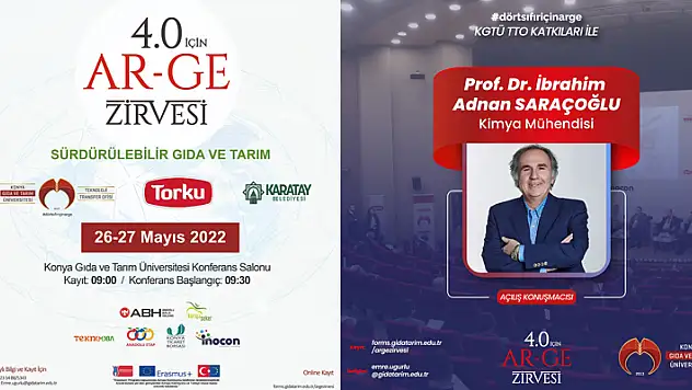 Konya Gıda ve Tarım Üniversitesinde AR- GE Zirvesi düzenlenecek