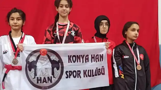 Konya Han Tekvando Takımı'nın büyük başarı
