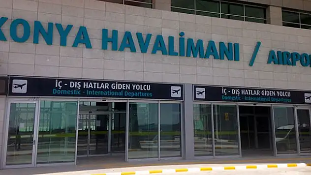 Konya Havalimanı'nda Nisan'da 109 bin 257 yolcu taşındı