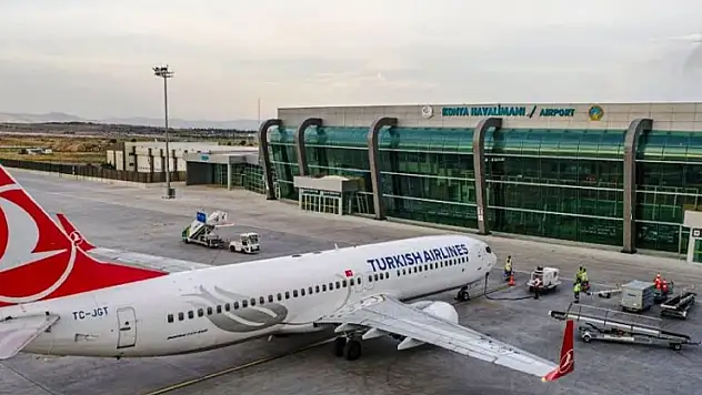 Konya Havalimanı'nda 84.147 yolcu hizmet aldı