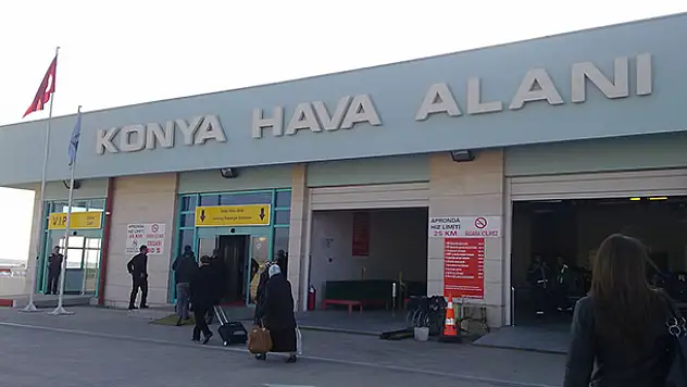 Konya Havalimanında Mart ayında 96 bin 879 yolcuya hizmet verildi