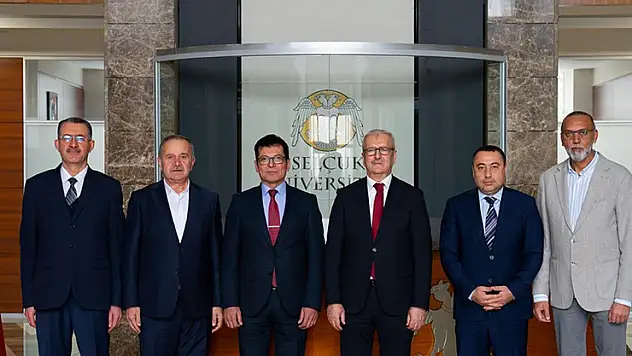 Konya heyetinden Selçuk Üniversitesi'ne ziyaret