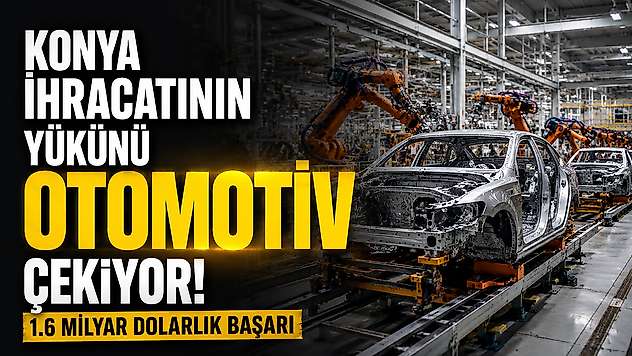 Konya ihracatının yükünü otomotiv çekiyor! 1.6 milyar dolarlık başarı