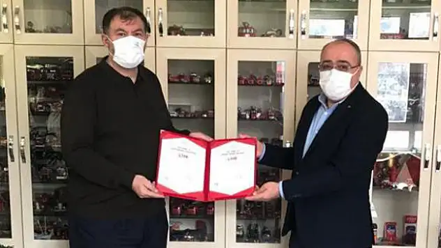Konya itfaiyesi Covid-19 Güvenli Hizmet Belgesi alan ilk teşkilat oldu