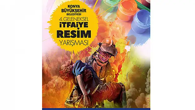 Konya itfaiyesinden üniversite öğrencilerine yönelik resim yarışması