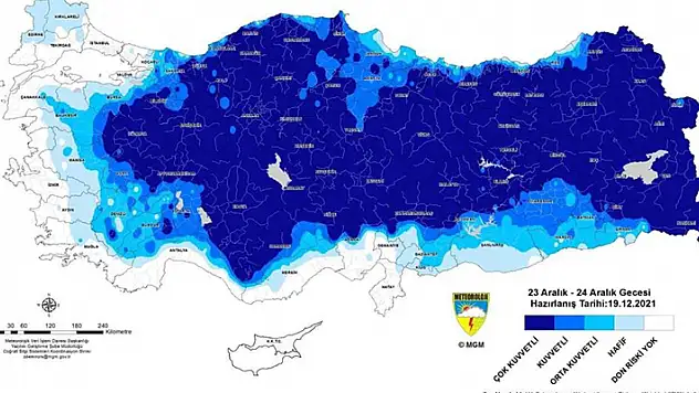 Konya, Karaman, Aksaray ve Niğde için 'çok kuvvetli' zirai don uyarısı
