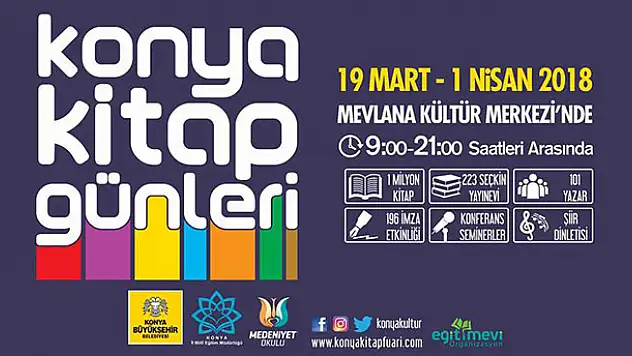 Konya Kitap Günleri başlıyor