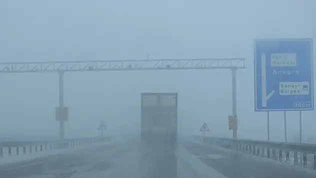 Konya Kulu makasında kar yağışı etkili oluyor