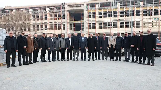 Konya Merkez İmam Hatip Okulu inşaatı incelendi