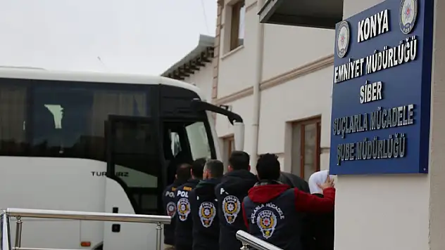 Konya merkezli siber dolandırıcılık operasyonu! 15 zanlı tutuklandı