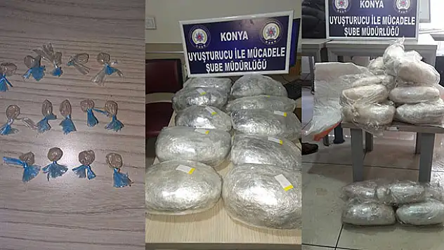 Konya merkezli uyuşturucu operasyonu! 25 şüpheli gözaltında