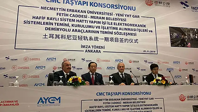 Konya Metrosu için imzalar atıldı!