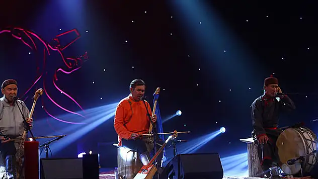 Konya Mistik Müzik Festivali'nde Huun Huur Tu müzik grubu sahne aldı