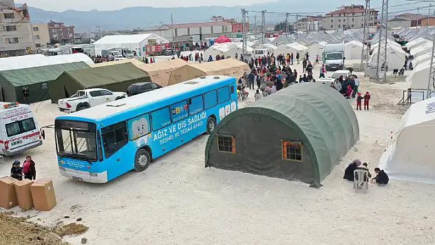 Konya Mobil Diş Aracı Hatay'da hizmet vermeye başladı
