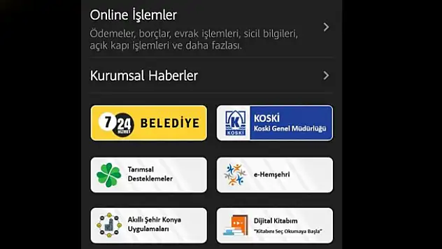 Konya Mobil Uygulaması yenilenen yüzüyle hayatı kolaylaştırıyor