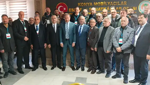 Konya Mobilyacılar Odası'nda Günbaş yeniden başkan